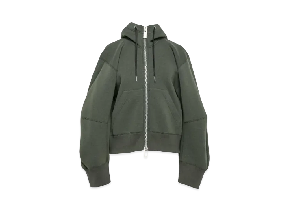 sacai Sponge Sweat Hoodie "Khaki"