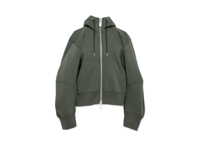 sacai Sponge Sweat Hoodie "Khaki"