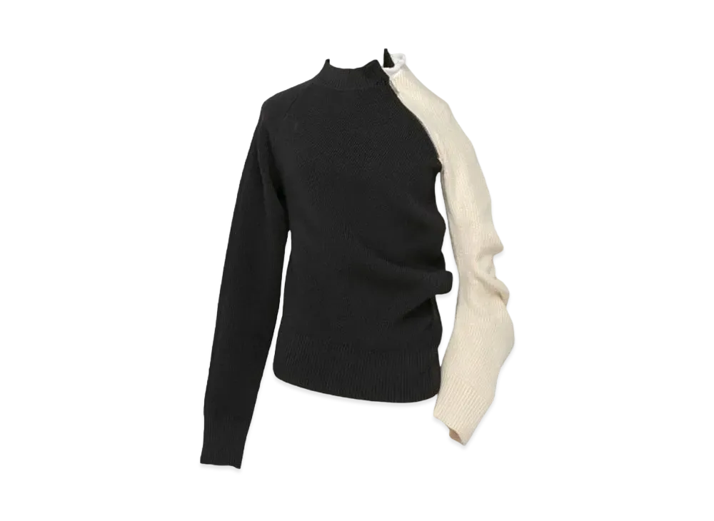 sacai Knit Sweater "Black/Off White"