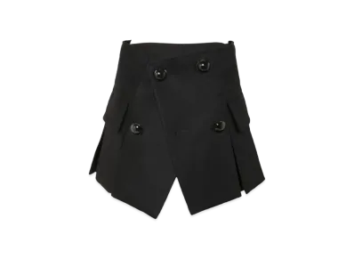 sacai Wool Melton Shorts "Black"