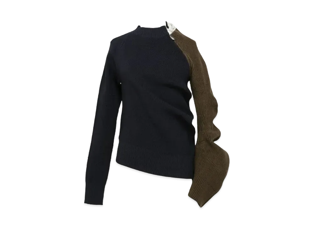 sacai Knit Sweater "Navy/Khaki"