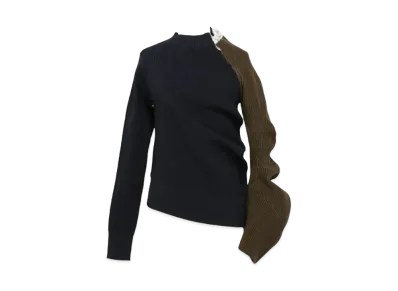 sacai Knit Sweater "Navy/Khaki"