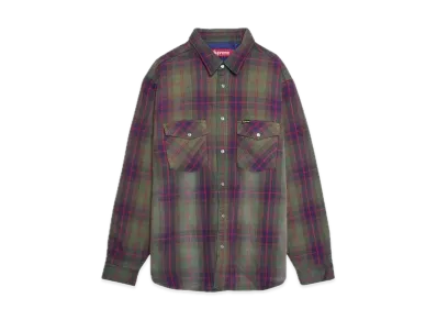 Supreme Quilted Flannel Snap Shirt "Green"