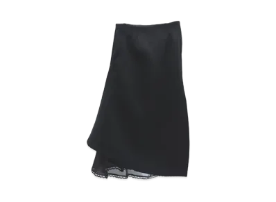 sacai Wool Melton Skirt "Black"