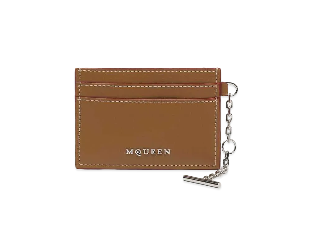 Alexander McQUEEN Sling Card Holder "Pecan"