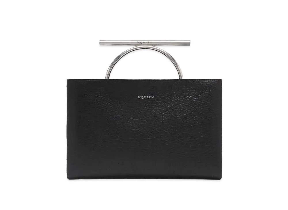 Alexander McQUEEN Crossbar Clutch "Black"
