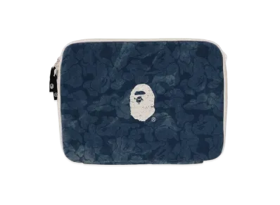 A BATHING APE Solid Camo Denim Tech Case "Lightindi"