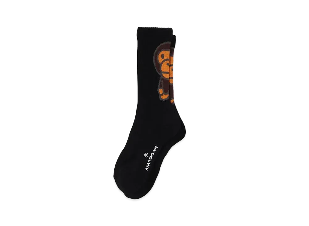 A BATHING APE Baby Milo Socks "Black"