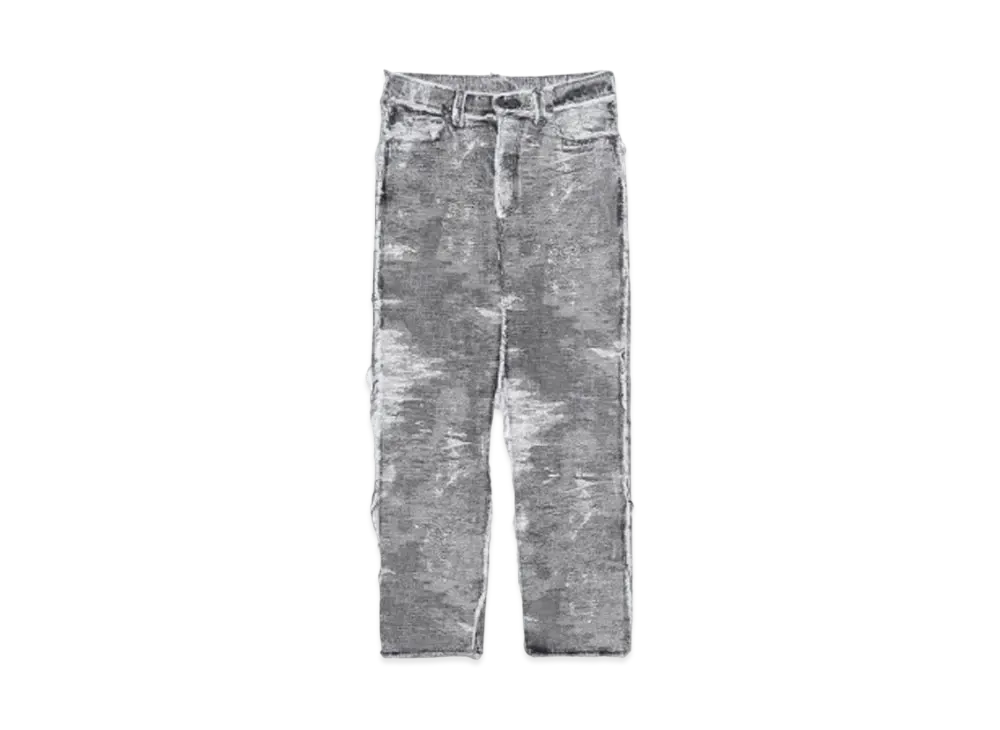 TAAKK Straight denim pants "BLACK CHEMICAL"