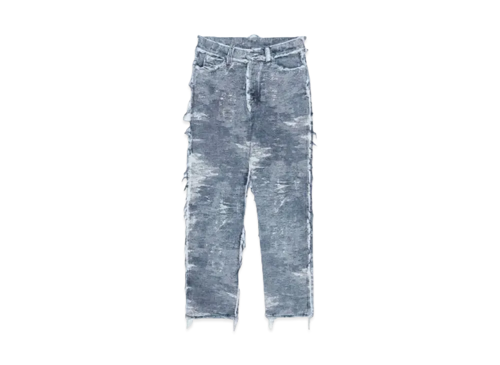 TAAKK Straight denim pants "INDIGO CHEMICAL"