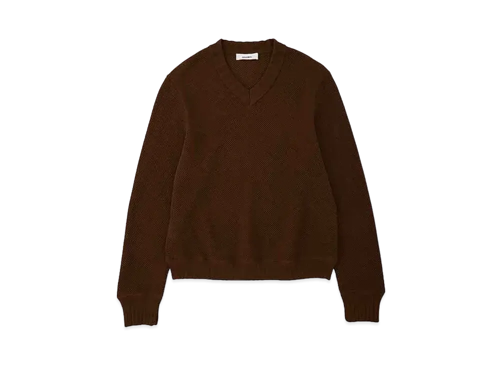 DIGAWEL V Neck Sweater "Brown"
