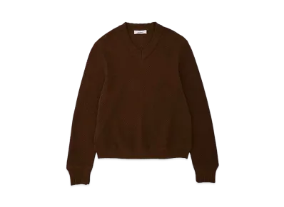 DIGAWEL V Neck Sweater "Brown"