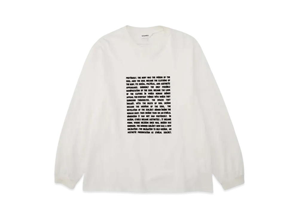 DIGAWEL Statement Long Sleeve T-shirt "White"