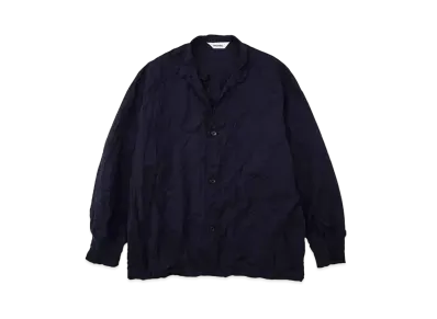 DIGAWEL Cuff Rib Shirt (Crease Finish) "Navy"