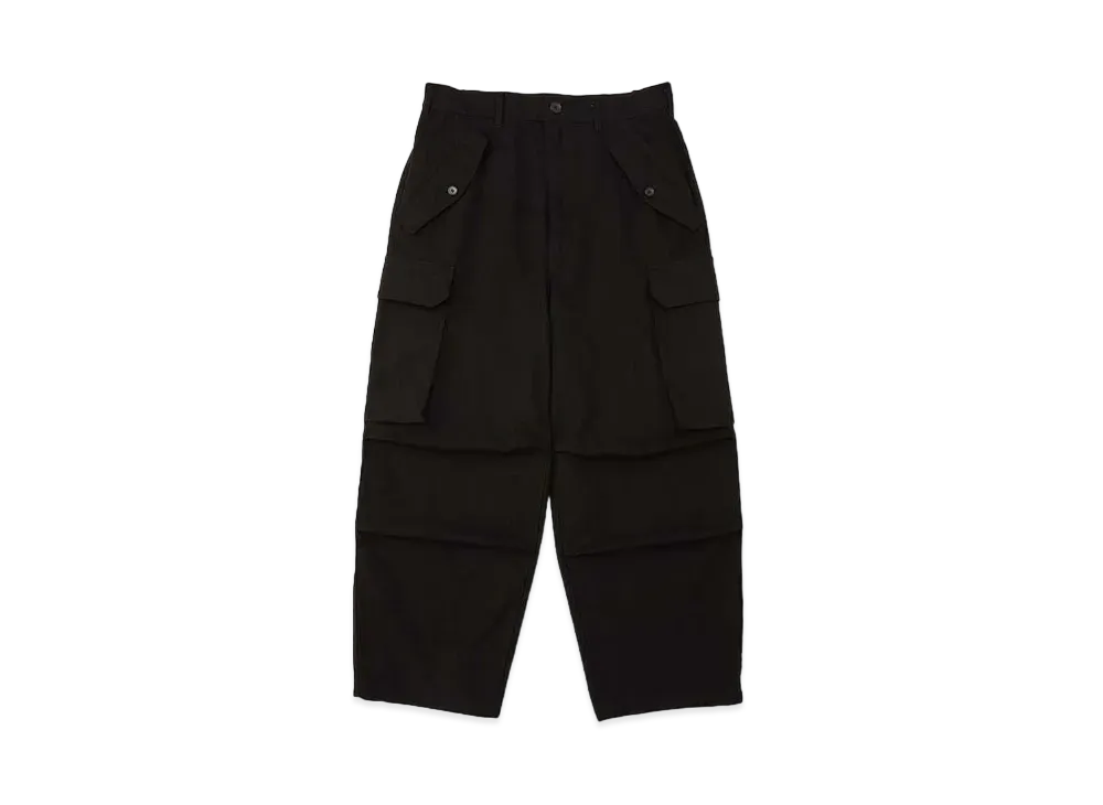 DIGAWEL Field Cargo Pants (Garment Dye) "Black"