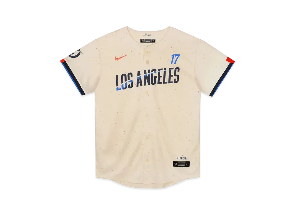MLB x Nike Preschool Los Angeles Dodgers Shohei Ohtani 2024 City Connect Limited Player Jersey "Cream "