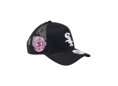 NEW ERA 9Forty A-Frame Tracker MLB Side Patch Chicago White Sox "Black"