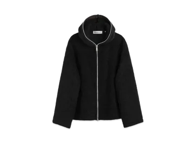 OUR LEGACY Full Zip Hood Hairy Wool "Black"