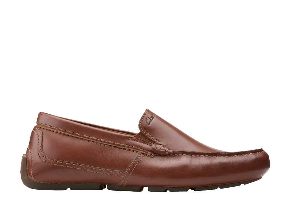 Clarks Markman Plain "Dark Tan Leather"