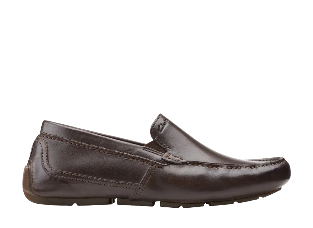 Clarks Markman Plain "Dark Brown Leather"