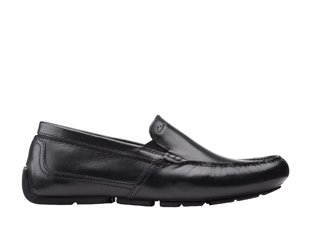 Clarks Markman Plain "Black Leather"