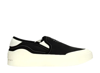 Stella McCartney × adidas Court Slip-On "Core Black/Off White/Footwear White"