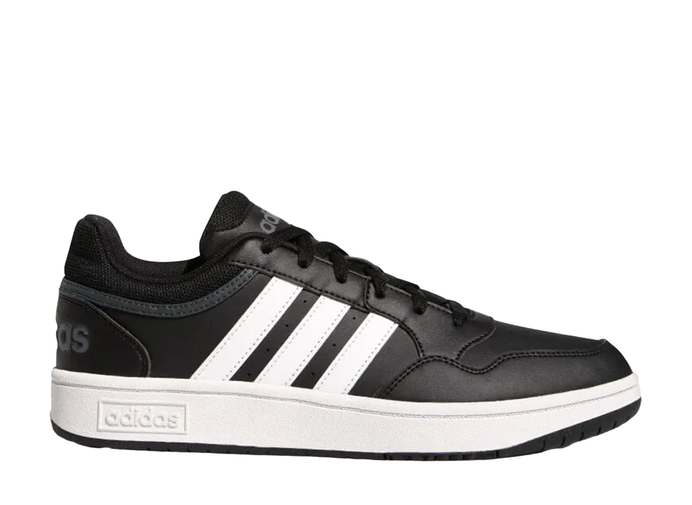 アディダス フープス 3.0 ロー クラシック ヴィンテージ "コアブラック/フットウェアホワイト/グレーシックス"