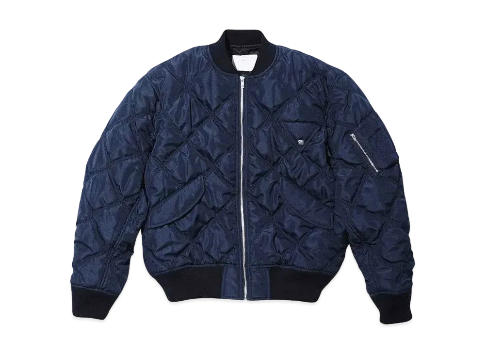 TOGA VIRILIS Quilting blouson "NAVY"