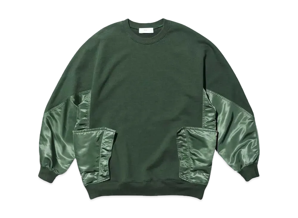 TOGA VIRILIS Nylon sweatshirt "KHAKI"