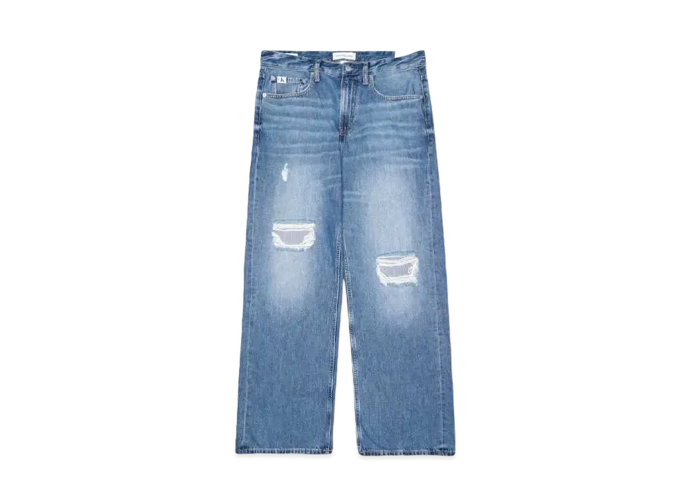 Calvin Klein Jeans A- 90S LOOSE "BRIGHT BLUE DESTR"