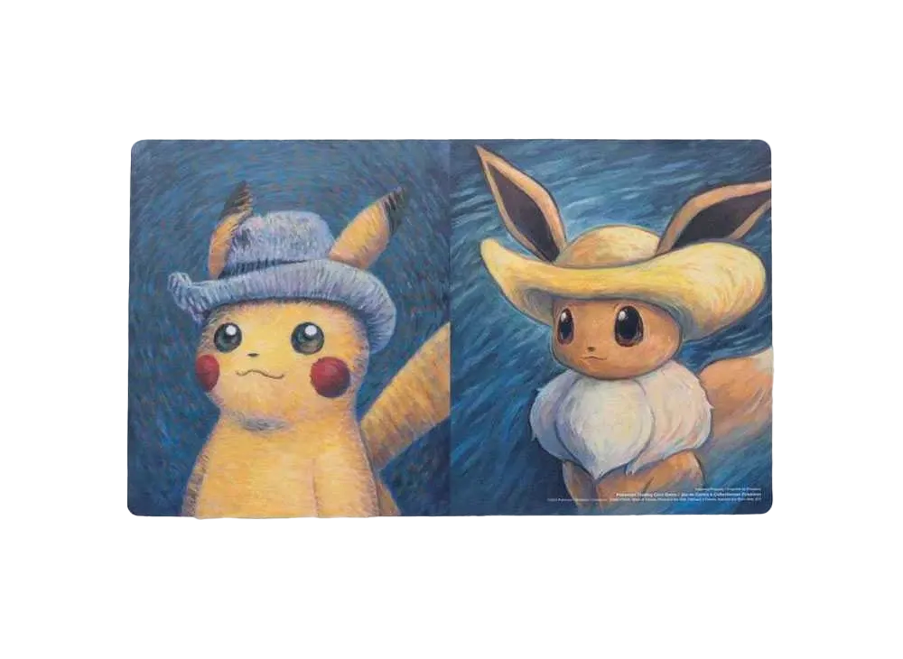 Pokemon Card Game [Overseas only] Playing Mat "Pokemon Center × Van Gogh Museum:Pikachu & Eevee"