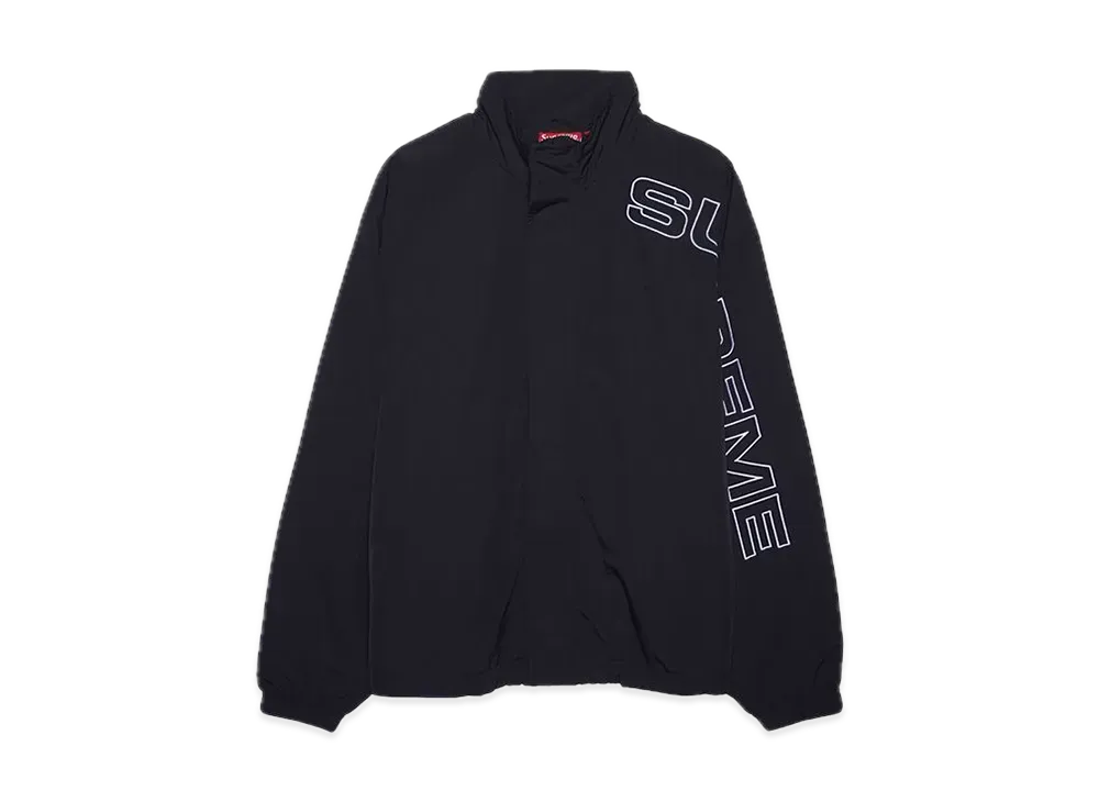 Supreme Spellout Embroidered Track Jacket "Black"