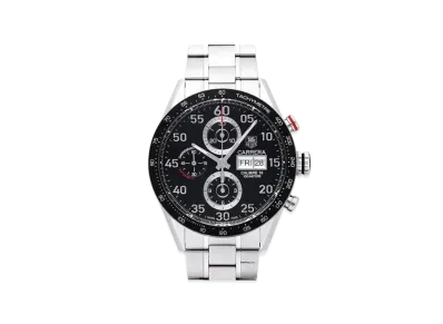 TAG Heuer Carrera Tachymeter Chronograph Day-Date "Black/Stainless Steel"