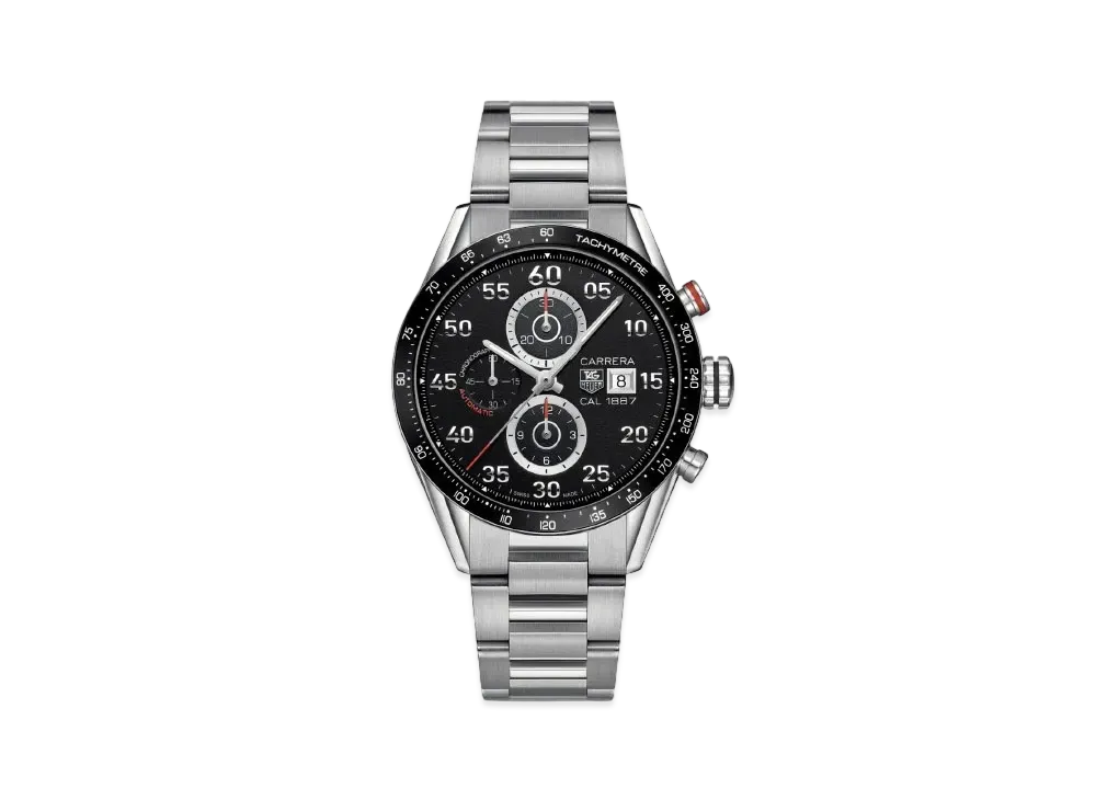 TAG Heuer Carrera Caliber 1887 Chronograph "Black/Stainless Steel"