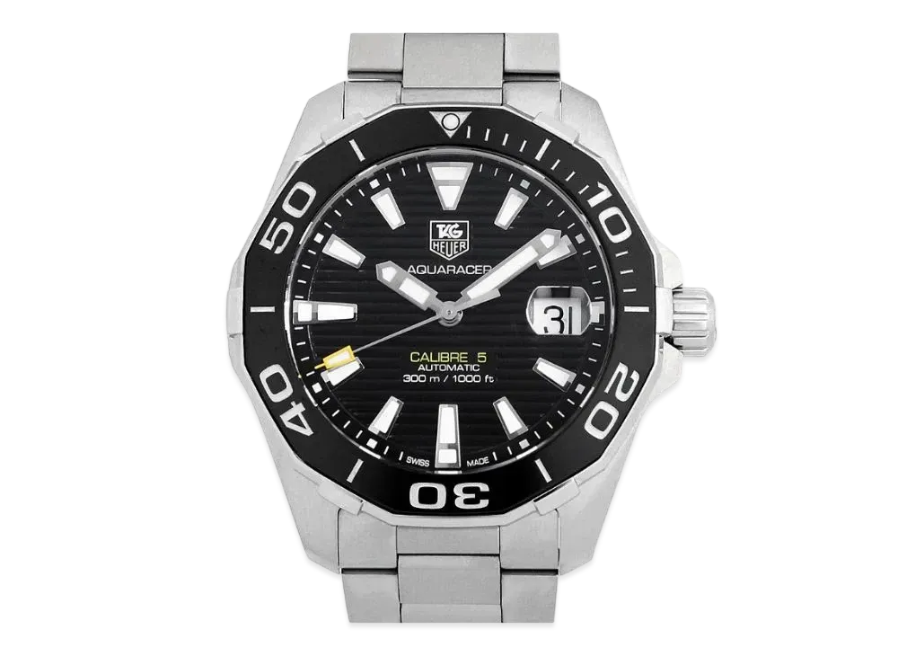 TAG Heuer Aquaracer Caliber 5 "Black/Stainless Steel/Silver"