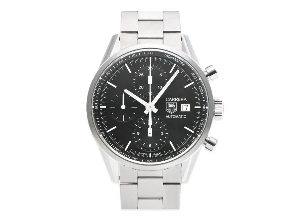 TAG Heuer Carrera Chronograph "Black/Stainless Steel/Silver"