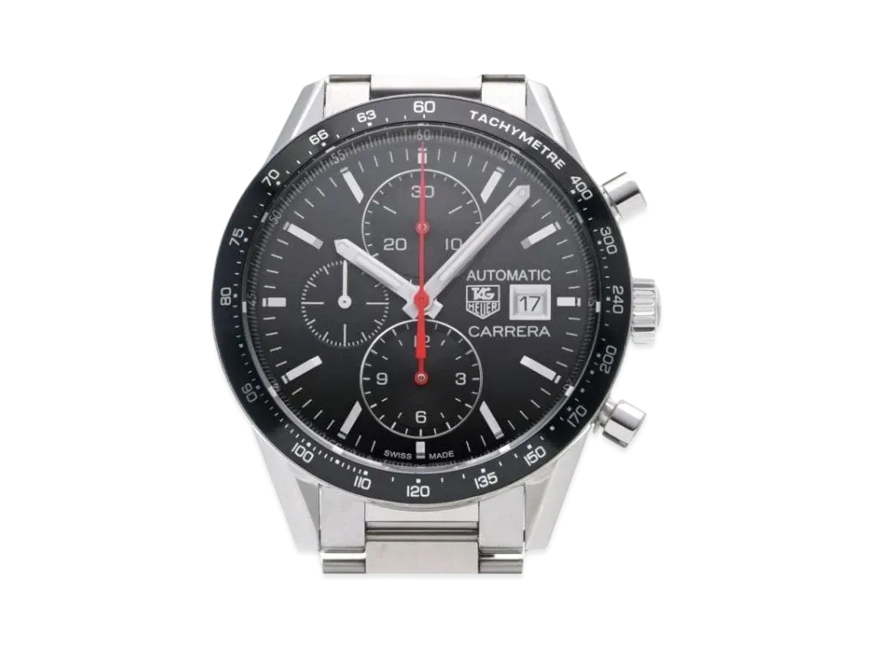 TAG Heuer Carrera Caliber 1887 Chronograph "Black/Stainless Steel/Silver"