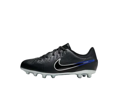 Nike GS Jr. Tiempo Legend 10 Academy "Black/Hyper Royal/Chrome"