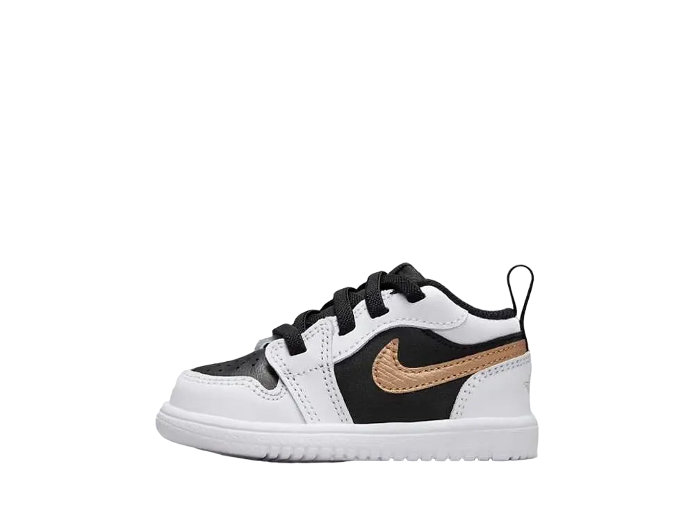 Nike TD Jordan 1 Low ALT "White/Black/Metallic Gold"