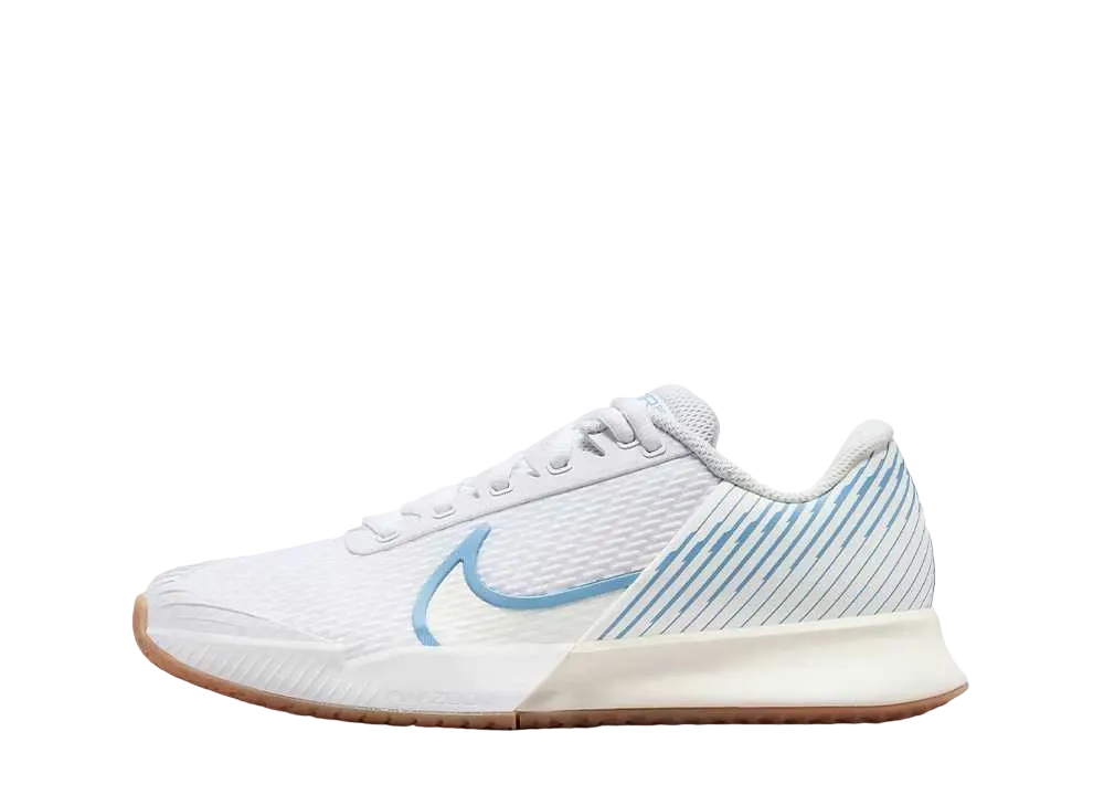 ナイキ ウィメンズ コートエアズームヴェイパー プロ2 "ホワイト/セイル/ガムライトブラウン/ライトブルー"