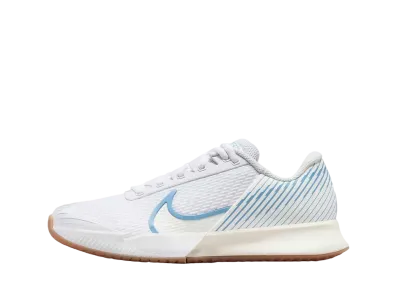 Nike Women's Court Air Zoom Vapor Pro 2 "White/Sail/Gum Light Brown/Light Blue"