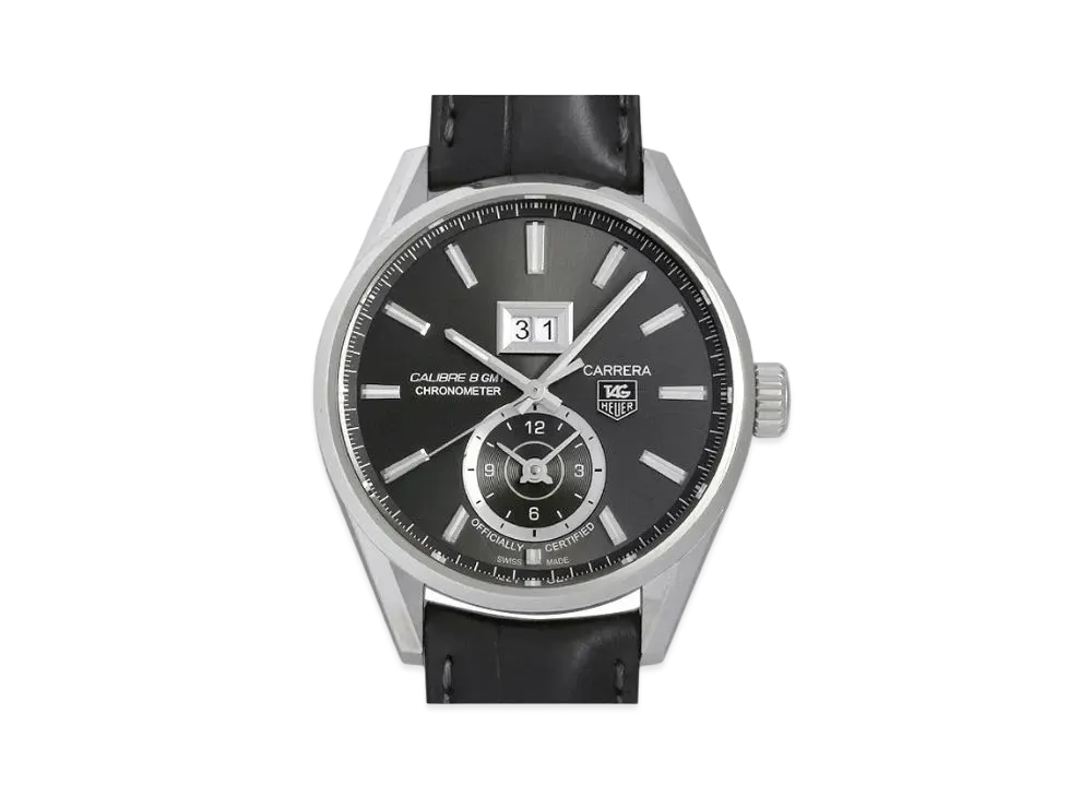 TAG Heuer Carrera Grand Date GMT "Gray/Stainless Steel"