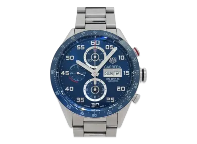 TAG Heuer Carrera Chronograph Caliber 16 Day-Date "Blue/Stainless Steel/Silver"
