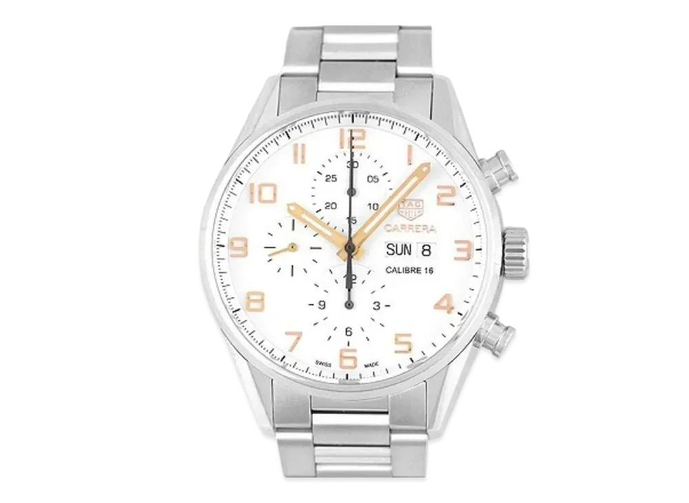 TAG Heuer Carrera Caliber 16 Day-Date "Gray/Stainless Steel/Silver"