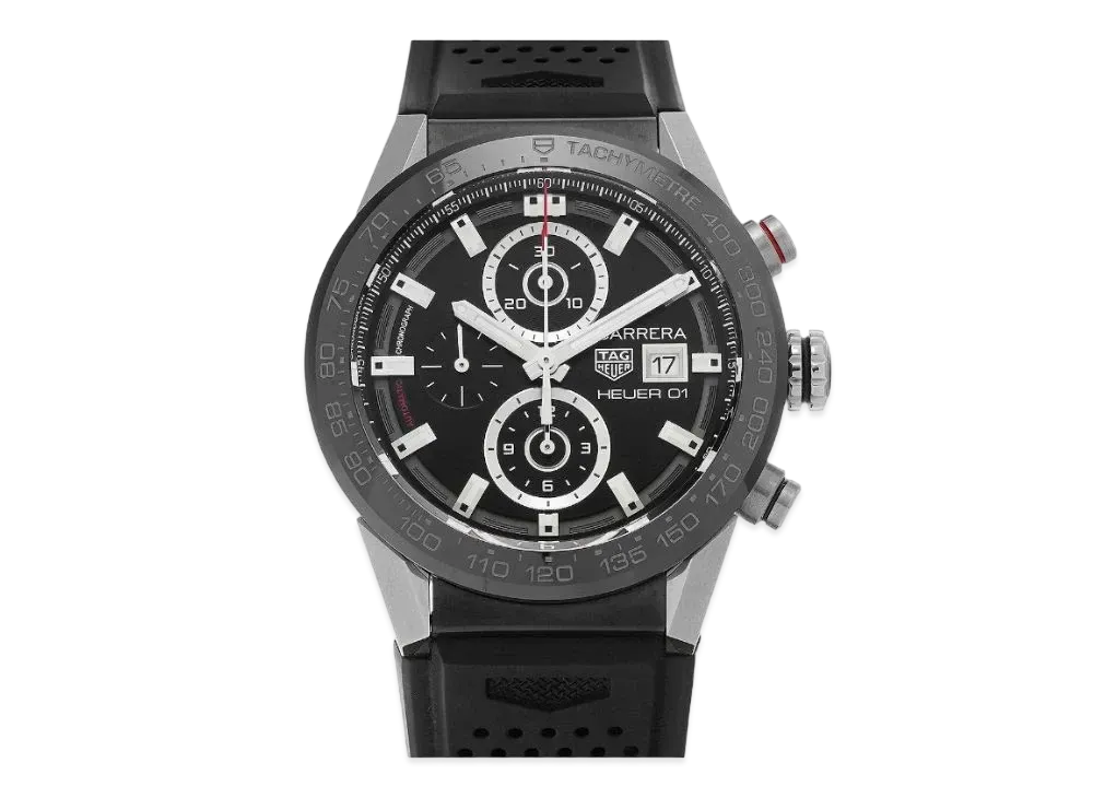 TAG Heuer Carrera Caliber Heuer 01 Chronograph "Black/Stainless Steel"