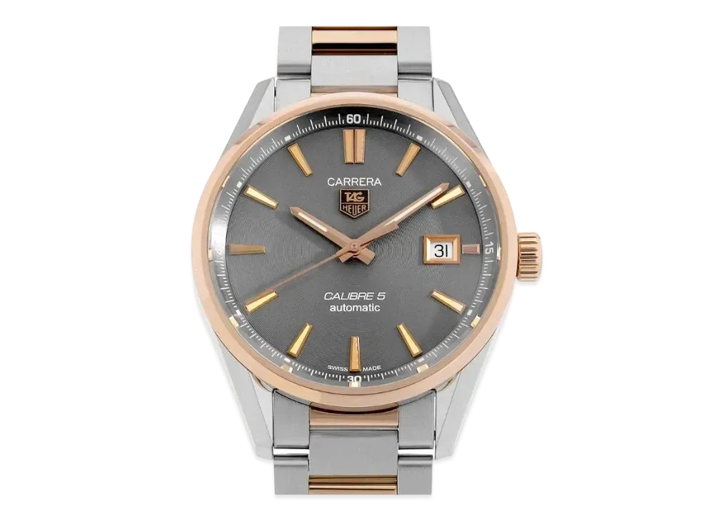 TAG Heuer Carrera Caliber 5 "Gray/Stainless Steel/Silver/Gold"