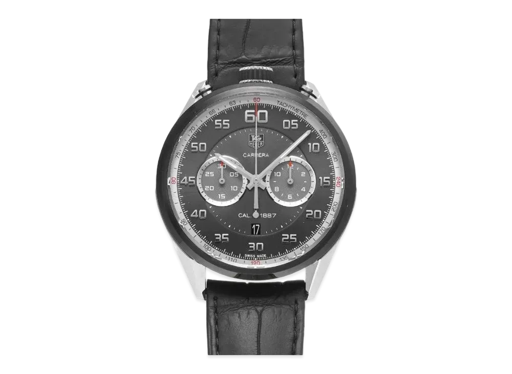 TAG Heuer Carrera Caliber 1887 Chronograph "Gray/Stainless Steel/Black"