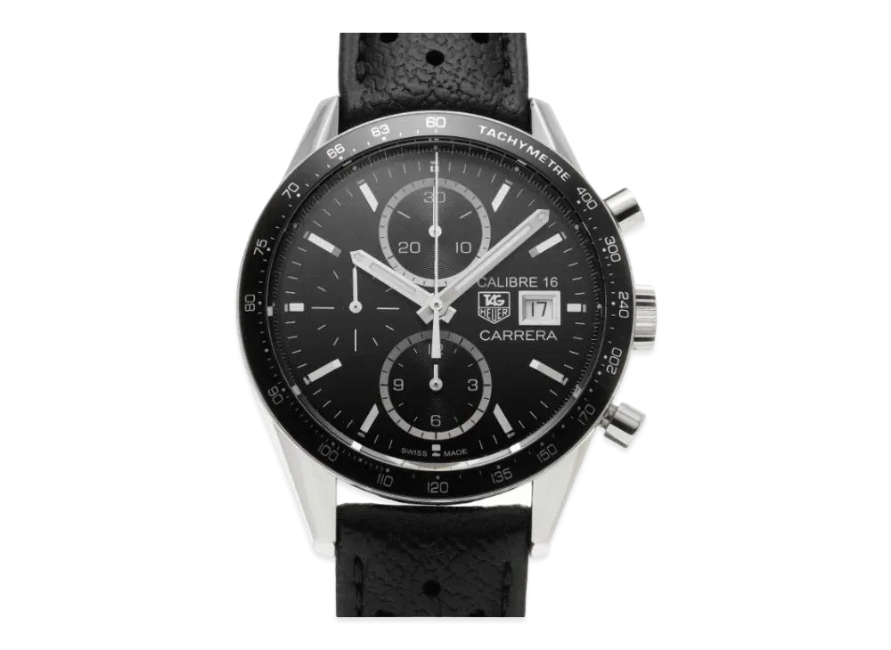 TAG Heuer Carrera Caliber 16 Chronograph "Black/Stainless Steel"