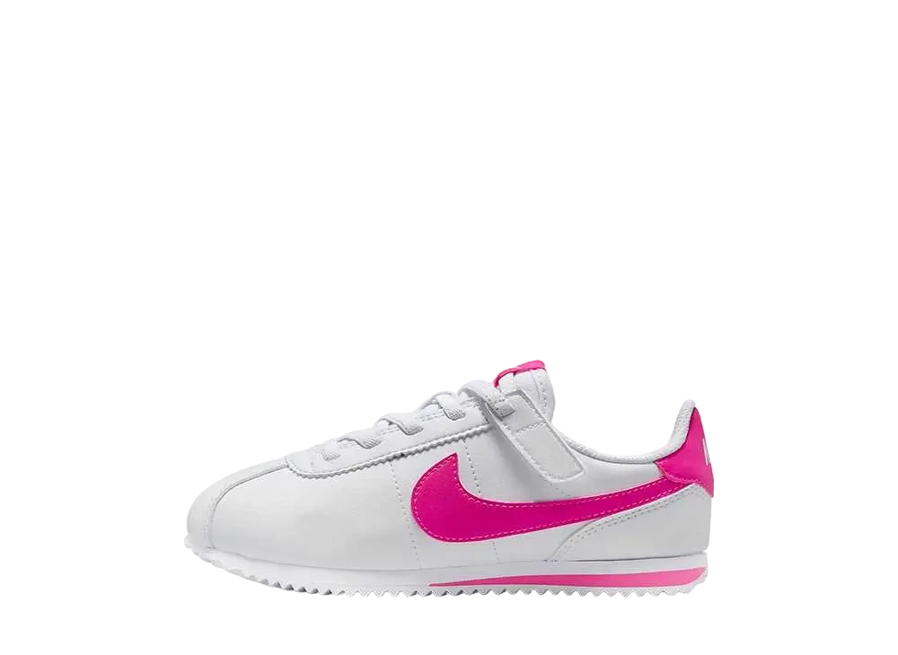 ナイキ PS コルテッツ イージーオン "ホワイト/レーザーフューシャ" (キッズ)