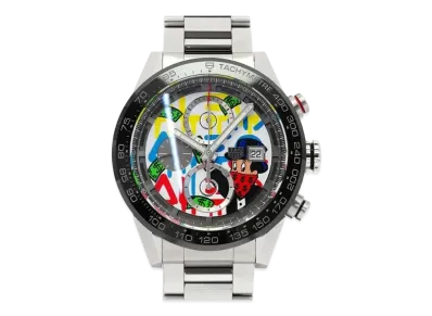 TAG Heuer Carrera Caliber Heuer 01 Alec Monopoly Special Edition World Exclusive 200 "White/Stainless Steel/Silver"